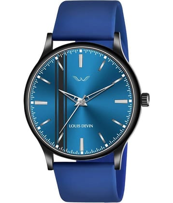 LOUIS DEVIN - Blue Silicon Analog Men's Watch