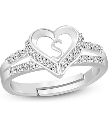 HEER COLLECTION - Silver Rings ( Pack of 1 )