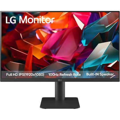 LG 24MS550-B 24inch IPS FHD (1920x1080) Monitor 100Hz 5ms Reader Mode Tilt/Height Adjustable Stand- Black