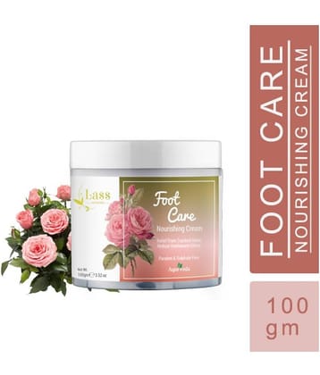 Lass Naturals Foot Care Cream 100g Healing Cracked Heals Foot Cream ( 100 g )