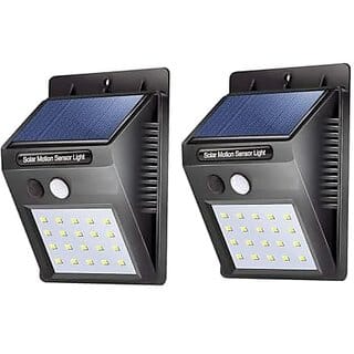 Daybetter 20 Led Solar Motion Sensor Light Plastic Outdoor Weatherproof For Driveway Garden Path Yard Outdoor Home Decoration White (Pack Of 2) Tar-L1