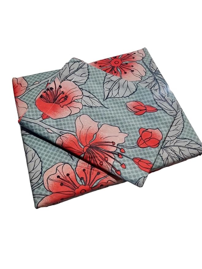 Koko Soft Cotton Floral Printed Bedsheet Set  Ultra Soft & Vibrant Pink Design for Cozy Bedroom Decor  1 Bedsheet + 2 Pillowcases
