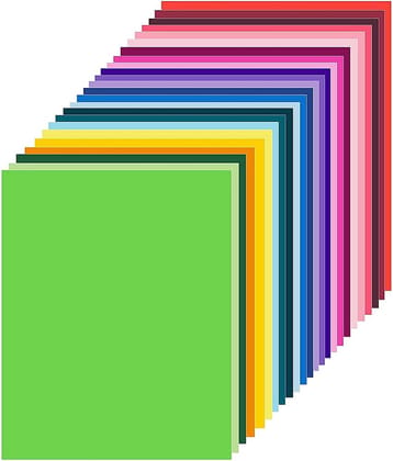 ECLET A4 100 Coloured Sheets (10 Sheets each color)Copy Printing /Art and Craft Paper Double Sided Coloured Origami Folding DIY Craft Smooth Finish use in Home, School, Office Stationery Children's Day Gift, Birthday Gift, Party Favors,christmas decor etc