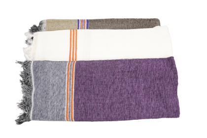 Vibrant Cotton Towel Set of 3 in White Multi Colour |Pure Cotton | Multi Colour Towel Set | Home Essentials