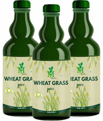 Wheat Grass sugar free Juice Pack of 3 - 1000ml