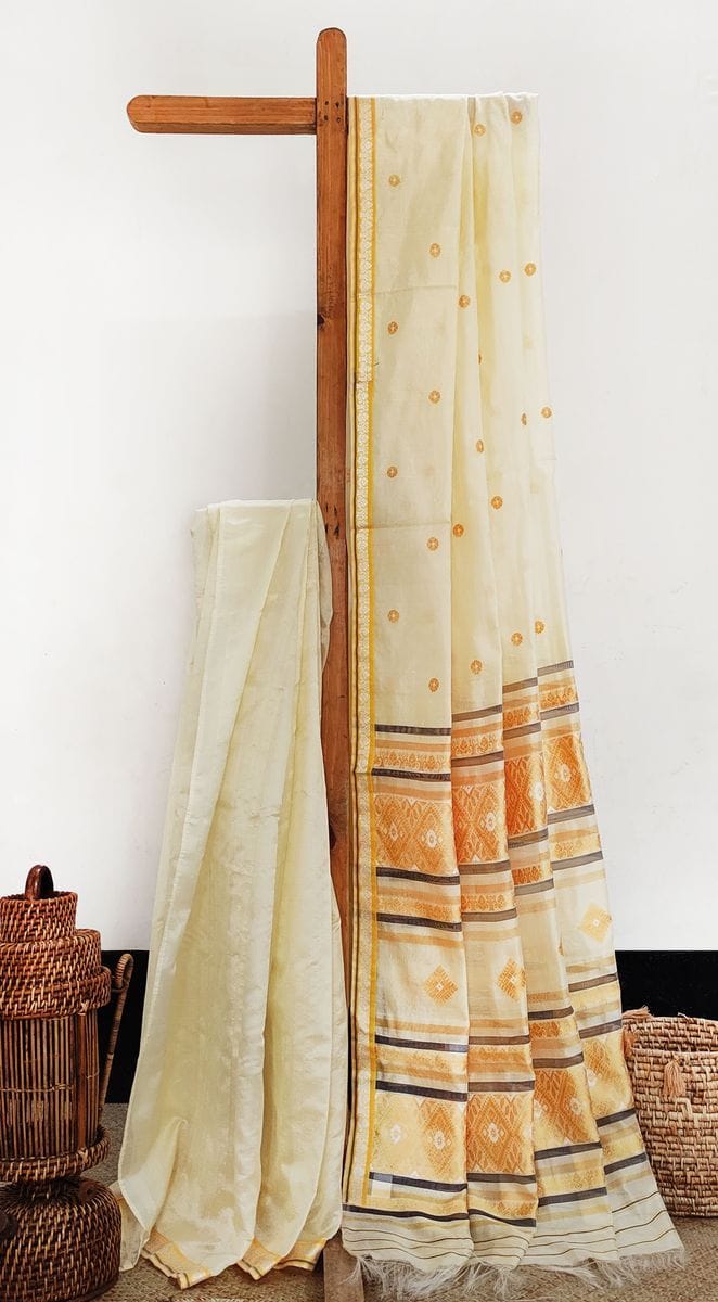 Raw Mulberry Silk Saree
