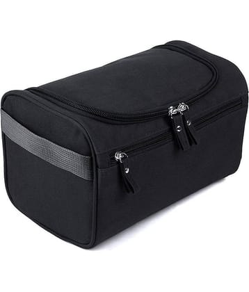 House Of Quirk Black Hanging Travel Toiletry Bag Organizer