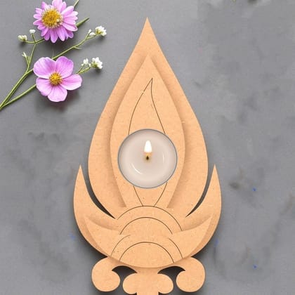 Dbeautify's MDF Diya Tea Light Candle Holder