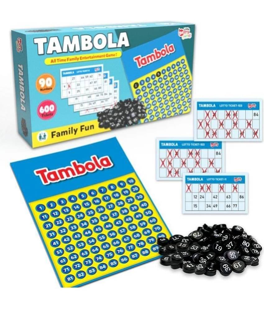 Little Berry Lotto Housie Board Game for Adults & Kids | Tambola Family Game with 600 Tickets | Housie Bingo Game for Party, Game Nights | Board Game for Adults | Deluxe Family Board Game | Family Game, Fun Game, Family Time