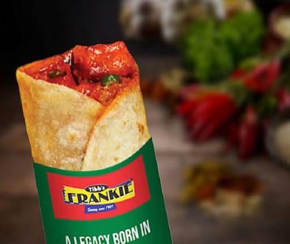 Double Schezwan Paneer Frankie Roll