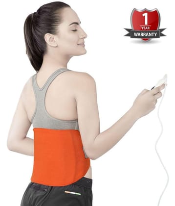 Vissco Orthopaedic Heating Belt | Provides Heat Therapy to Soothe Sore Muscles | Decreases Joint Stiffness & Relieves Pain (Orange) - XL - XL