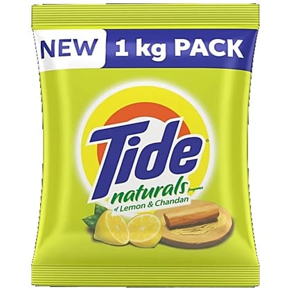 Tide Naturals Detergent Washing Powder - Lemon & Chandan, 1 kg