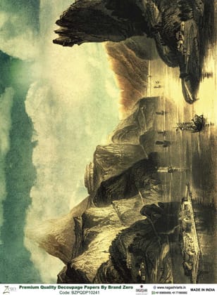 Brand Zero Premium Quality Decoupage Paper Pack of Two - Design Code: BZPQDP10241