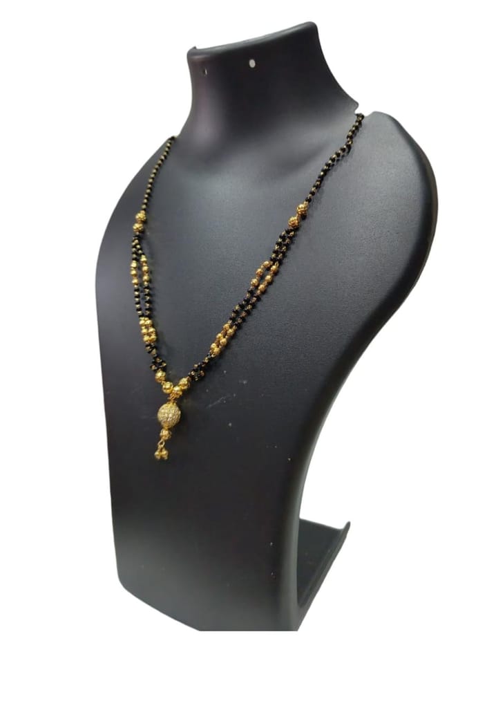 22K Gold Plated Traditional Indian Mangalsutra Necklace for Women