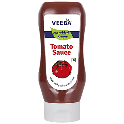 VEEBA Tomato Sauce - No Added Sugar, 335 g Pet Jar