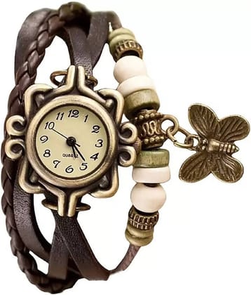 Cosmic - Brown Leather Analog Womens Watch