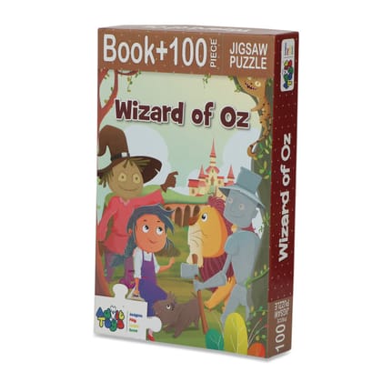 Advit Toys Wizard of Oz Jigsaw Puzzle - 100 Piece + 32 Page Story Book