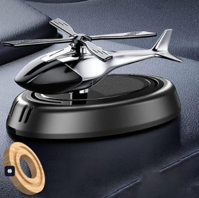 Solar Powered Rotating Helicopter Car Air Freshener