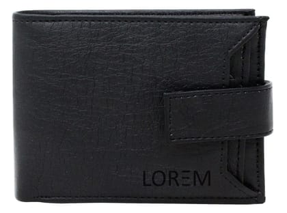 Removable Card Holder Bi-Fold Premium Faux Leather 7 ATM Card Slots Wallet for Men-B