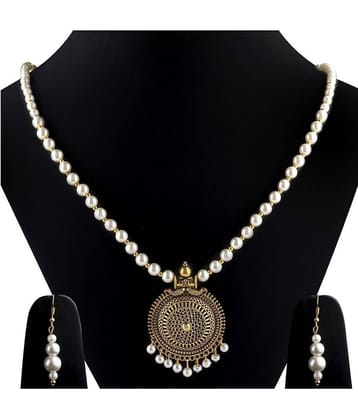 Silver Shine Alloy GOLDEN Contemporary Contemporary/Fashion Antique Necklaces Set