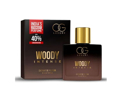 OG Luxury India's Strongest Woody Intense Extrait De Parfum for men, Premium & Long-Lasting Scent, luxury perfume for Special Occasions & Gifting, 50ML