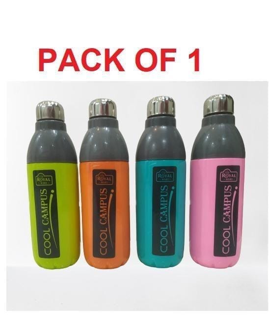 Bottles- Plastic Sports Insulated Water Bottle, 600ml, Set of 1