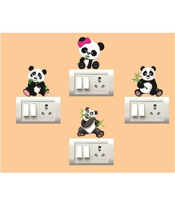 Decor Villa Panda Animals Sticker ( 20 x 20 cms )