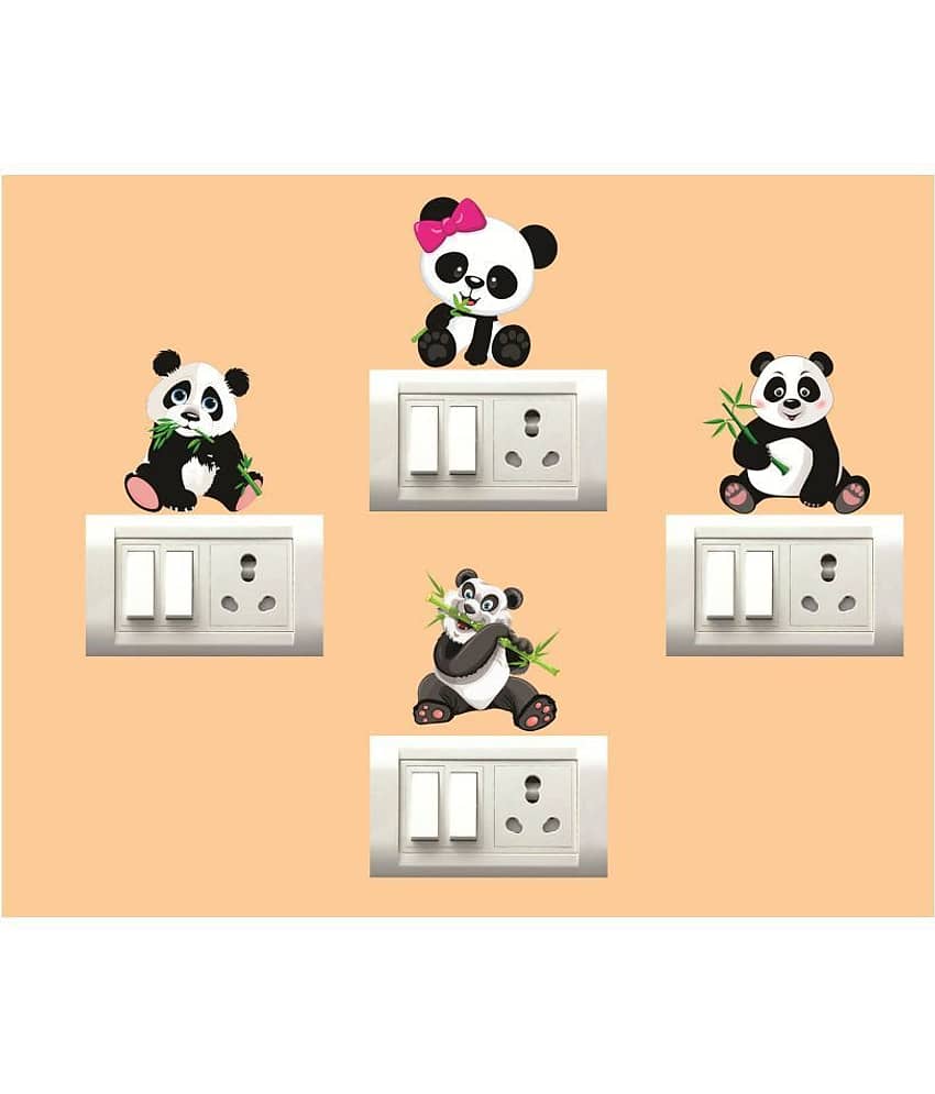 Decor Villa Panda Animals Sticker ( 20 x 20 cms )