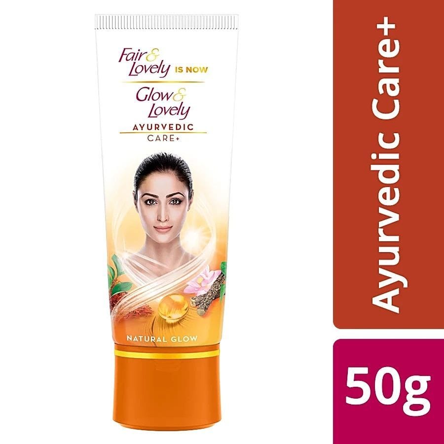 Glow & Lovely Natural Face Cream Ayurvedic Care+, 50 G Tube