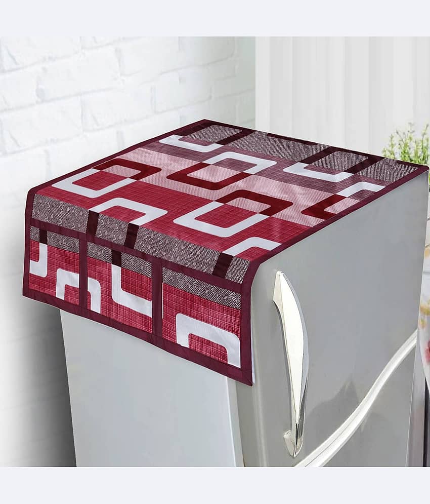 Shaphio - Multicolor Jute Fridge  Top Cover (Pack of 1)