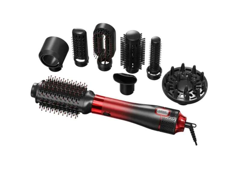 VGR V-488 Professional Hair Straightener Brush (Red)