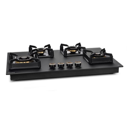 4 Burner DFVS Matt Glass Hob with 2 Triple Ring Total Brass Burners Auto Ignition (BH1074DFTHT2TRMG)