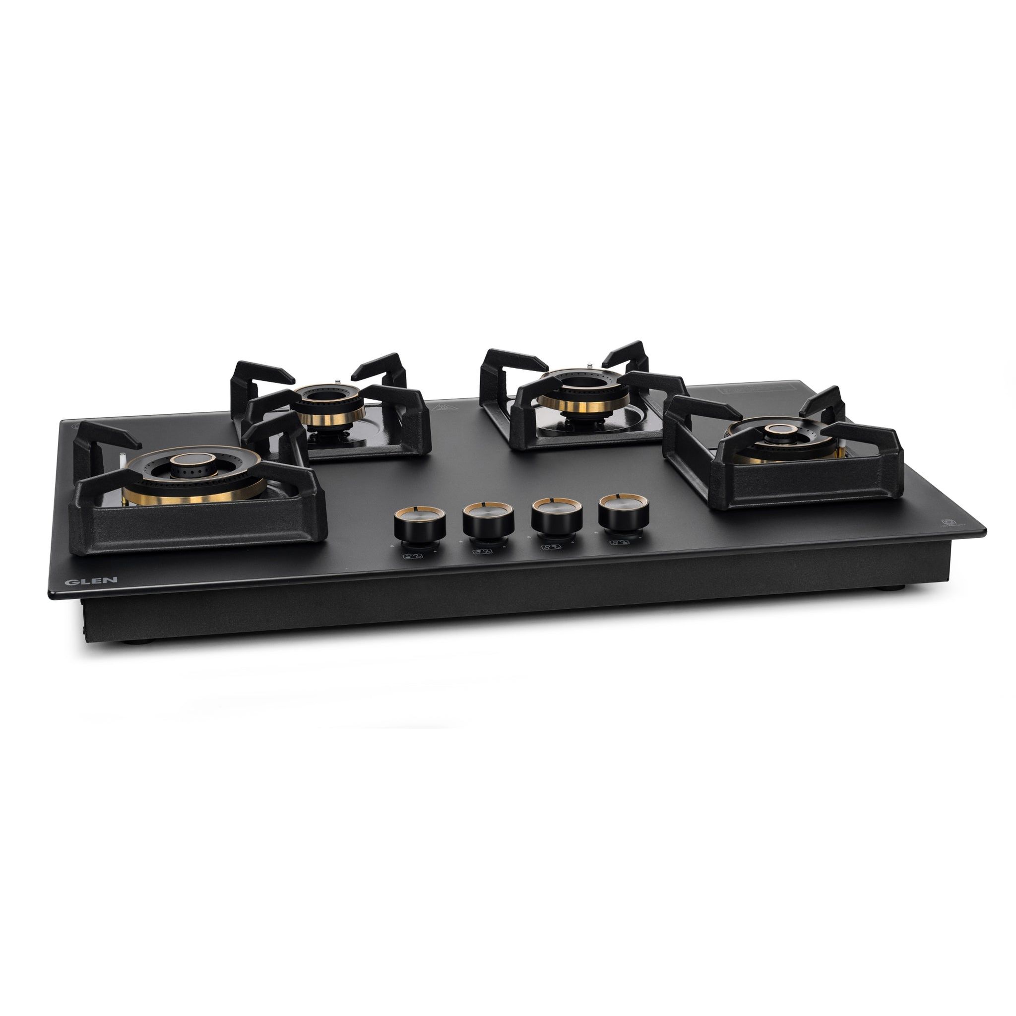 4 Burner DFVS Matt Glass Hob with 2 Triple Ring Total Brass Burners Auto Ignition (BH1074DFTHT2TRMG)