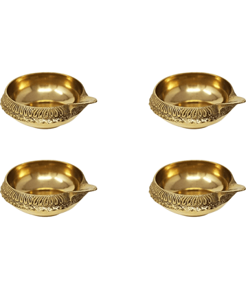 ServDharm Brass Diwali Diya - Pack of 4