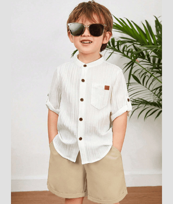 Ocvito Pack of 1 Baby Boys Cotton Blend Shirt & Shorts ( Multicolor )