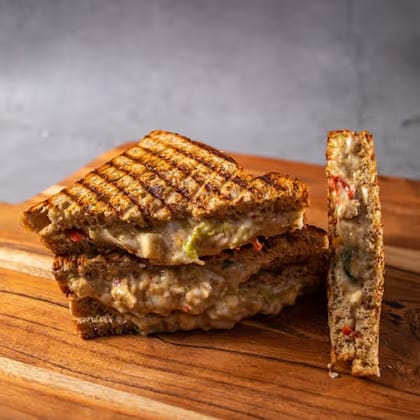 Coleslaw & Grilled Cottage Cheese Sandwich - Protein Rich