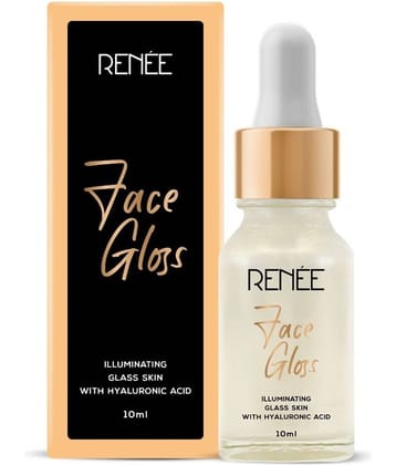 RENEE Face Gloss with Hyaluronic Acid Gold, Hydrating & Radiant Shine, 10ml