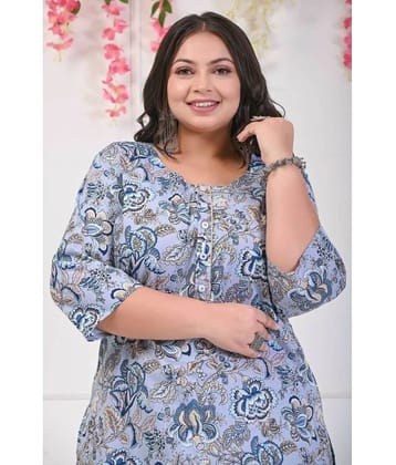 Swasti - Green Cotton Women's Straight Kurti ( Pack of 1 )