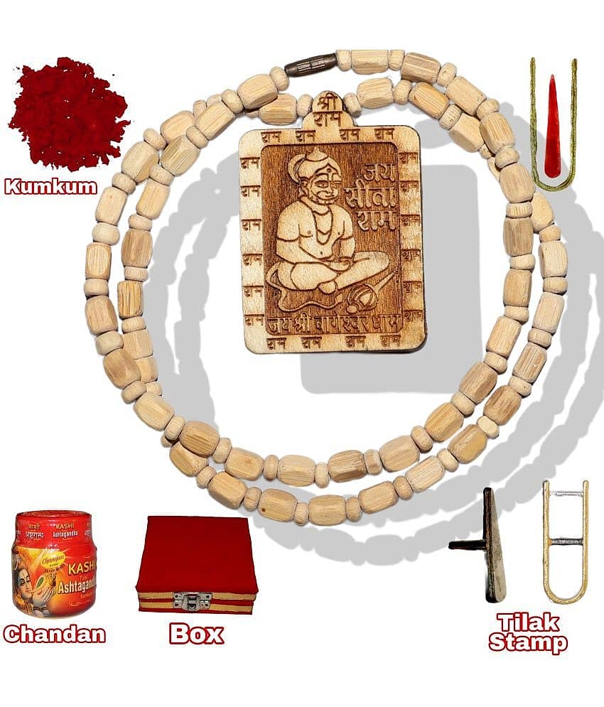 DvR ClicK Tulsi Mala Box Chandan,Kumkum,Tilak stamp ( Pack of 6 )