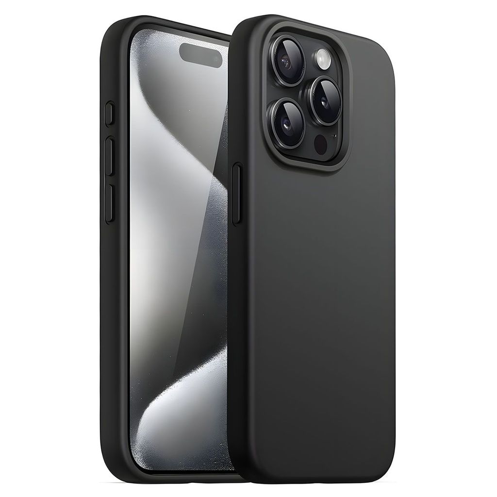 LIRAMARK Liquid Silicone Soft Back Cover Case for iPhone 15 Pro (6.1 inch)