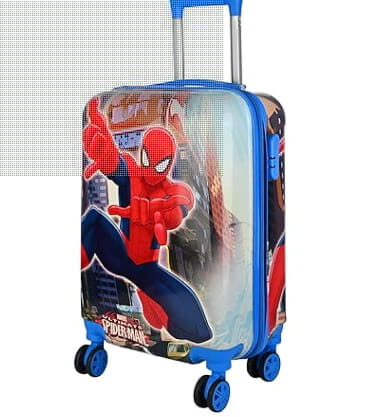Kids Trolley Bags for Travel | 20-Inch a Luggage | Kid Spinner Luggage/Suitcase with 4 Wheel - 360° Rotating | Unique Bags for Boy Kids, Easy to Carry (Spider Man)assorted colour