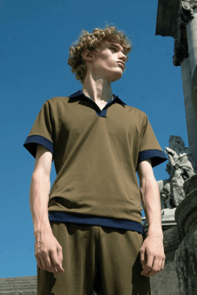 OLIVE POLO-M / Olive