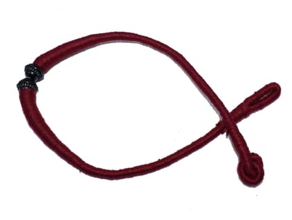 Maroon Braided Back Rope/Dori Adjustable Cord Necklace for Jewellery Making , (16 Inch) , NDR-032-Per Packet of 6 Pcs / 16 Inch