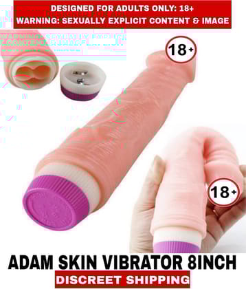 Sexual Wellness Women's Sex Toys Adam Skin 8inch Silicon Vibrator Dildo Sensual Experience Perfect Orgasm Penis Extenders For Women