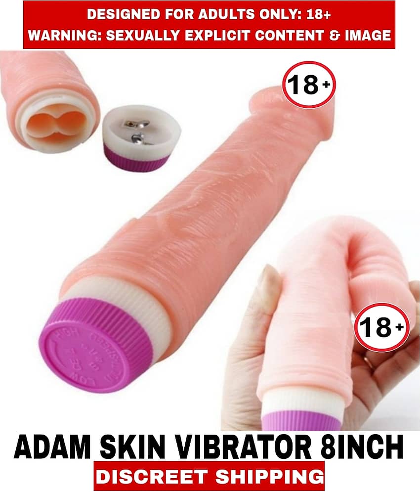 Sexual Wellness Women's Sex Toys Adam Skin 8inch Silicon Vibrator Dildo Sensual Experience Perfect Orgasm Penis Extenders For Women