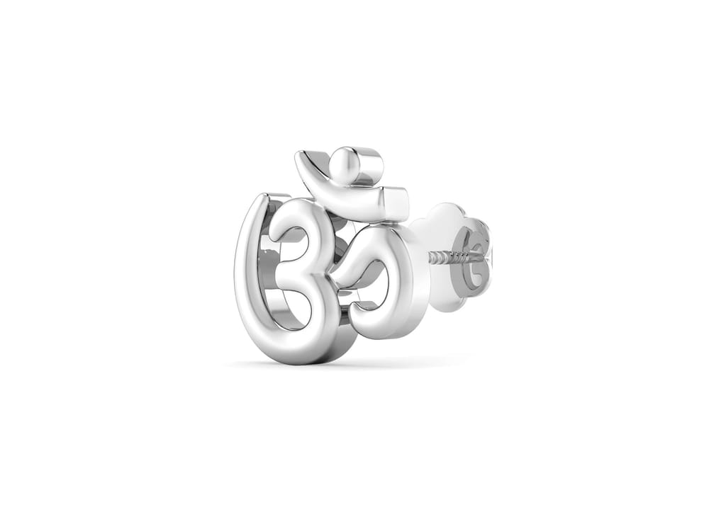 Classic Om Ear Stud For Men (1 Pc Only)