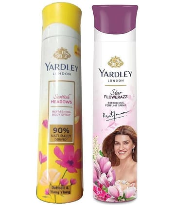 Yardley London - 1 FLAERAZZI & 1SCOTTISH  150ML EACH, Deodorant Spray for Women 300 ml ( Pack of 2 )
