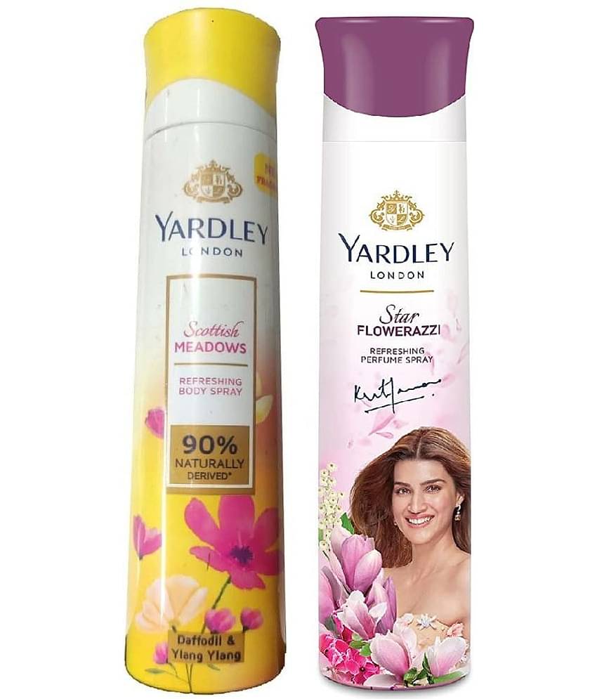 Yardley London - 1 FLAERAZZI & 1SCOTTISH  150ML EACH, Deodorant Spray for Women 300 ml ( Pack of 2 )