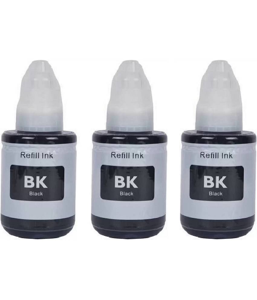 TEQUO 790 Black Pack of 3 Cartridge for GI-790 BLACK INK Printers G1000,G1010,G1100,G2000,G2002,G2010,G2012,G2100,G3000,G3010,G3012,G3100,