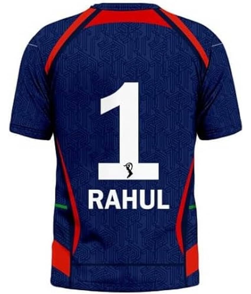 THE BLAZZE Sports India IPL Cricket Team T Shirt Jersey For MensFor Lucknow LU Rahul 1